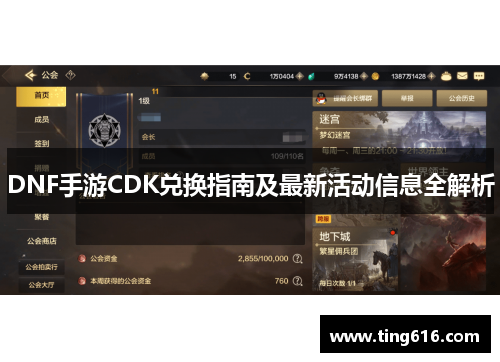 DNF手游CDK兑换指南及最新活动信息全解析